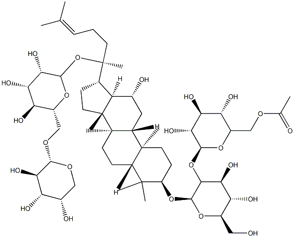 人参皂苷Rs1结构式