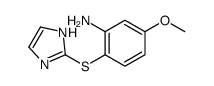 2-(1H-imidazol-2-ylsulfanyl)-5-methoxyaniline结构式