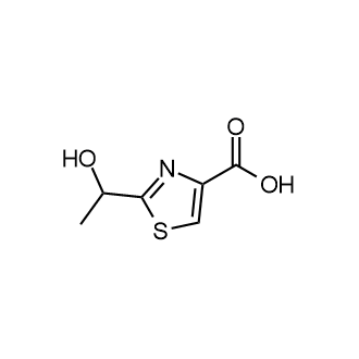 2-(1-羟乙基)噻唑-4-羧酸结构式