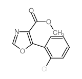 Methyl 5-(2-chlorophenyl)oxazole-4-carboxylate structure