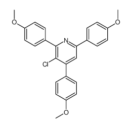 3-chloro-2,4,6-tris(4-methoxyphenyl)pyridine结构式