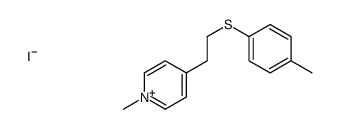 1-methyl-4-[2-(4-methylphenyl)sulfanylethyl]pyridin-1-ium,iodide Structure
