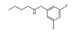 N-butyl-3,5-difluorobenzylamine结构式