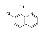 5-甲基-7-氯-8-羟基喹啉结构式