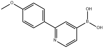 2-(4-Methoxyphenyl)pyridine-4-boronic acid结构式