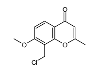 8-(chloromethyl)-7-methoxy-2-methylchromen-4-one Structure