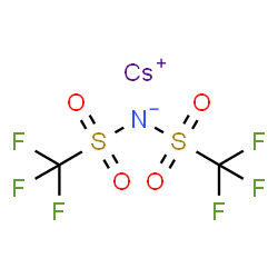 双(三氟甲基磺酰基)酰亚胺铯(I)结构式