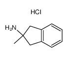 2-Methyl-2,3-dihydro-1H-inden-2-amine hydrochloride Structure