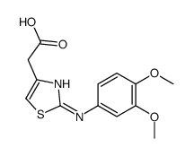 [2-(3,4-二甲氧基-苯基氨基)-噻唑-4-基]-乙酸结构式