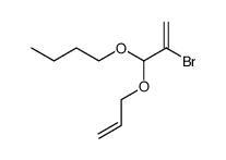 1-((1-(allyloxy)-2-bromoallyl)oxy)butane结构式