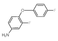 3-氟-4-(4-氟苯氧基)苯胺结构式