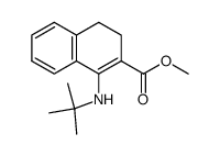 methyl 1-(tert-butylamino)-3,4-dihydronaphthalene-2-carboxylate结构式