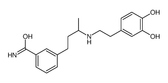 3-[3-[2-(3,4-dihydroxyphenyl)ethylamino]butyl]benzamide结构式