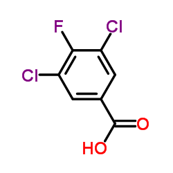 3,5-二氯-4-氟苯甲酸结构式