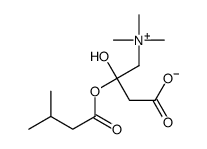 3-hydroxy-3-(3-methylbutanoyloxy)-4-(trimethylazaniumyl)butanoate Structure