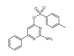 2-amino-6-phenylpyrimidin-4-yl 4-methylbenzenesulfonate Structure