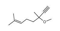 2,6-Dimethyl-6-methoxy-oct-2-en-7-in Structure