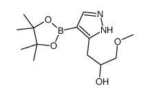1-methoxy-3-[4-(4,4,5,5-tetramethyl-1,3,2-dioxaborolan-2-yl)-1H-pyrazol-5-yl]propan-2-ol Structure