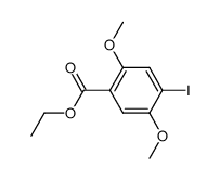 4-iodo-2,5-dimethoxy-benzoic acid ethyl ester Structure