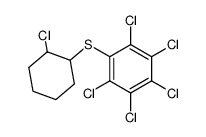 1,2,3,4,5-Pentachloro-6-(2-chloro-cyclohexylsulfanyl)-benzene Structure