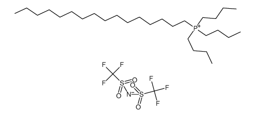 tributylhexadecylphosphonium bis(trifluoromethylsulfonyl)imide结构式