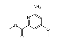 methyl 6-amino-4-methoxypicolinate Structure