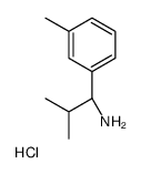 (1R)-2-methyl-1-(3-methylphenyl)propan-1-amine,hydrochloride Structure