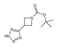 3-(2H-四唑-5-基)氮杂丁烷-1-羧酸叔丁酯结构式