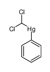 dichloromethyl(phenyl)mercury Structure