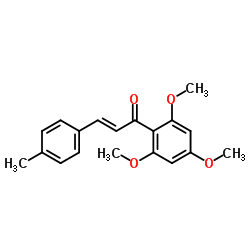 2',4',6'-Trimethoxy-4-methylchalcone结构式