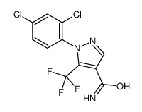 1-(2,4-dichlorophenyl)-5-(trifluoromethyl)pyrazole-4-carboxamide Structure