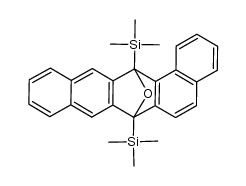 7,14-bis(trimethylsilyl)-7,14-dihydro-7,14-epoxybenzo[a]naphthacene结构式