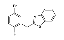 2-(5-溴-2-氟苄基)苯并噻吩结构式