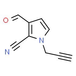 1H-Pyrrole-2-carbonitrile, 3-formyl-1-(2-propynyl)- (9CI)结构式