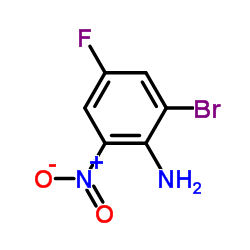 2-溴-4-氟-6-硝基苯胺结构式