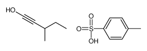 4-methylbenzenesulfonic acid,3-methylpent-1-yn-1-ol结构式