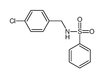 N-[(4-chlorophenyl)methyl]benzenesulfonamide结构式