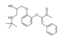 (Z)-3-[2-[3-(tert-butylamino)-2-hydroxypropoxy]phenoxy]-4-phenylbut-3-en-2-one结构式