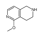 5-methoxy-1,2,3,4-tetrahydro-2,6-naphthyridine结构式