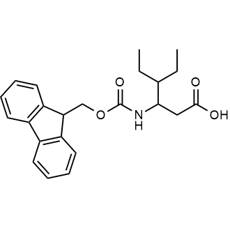 3-((((9H-Fluoren-9-yl)methoxy)carbonyl)amino)-4-ethylhexanoic acid Structure