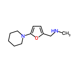 N-Methyl-1-[5-(1-piperidinyl)-2-furyl]methanamine Structure