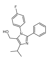[3-(4-fluorophenyl)-2-phenyl-5-propan-2-ylimidazol-4-yl]methanol Structure