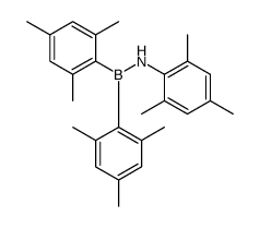 N-bis(2,4,6-trimethylphenyl)boranyl-2,4,6-trimethylaniline结构式
