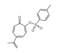 5-isopropenyl-2-tosyloxytropone结构式