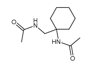 1-acetylamino-1-(acetylamino-methyl)-cyclohexane结构式