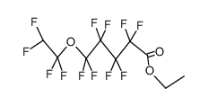 2,2,3,3,4,4,5,5-Octafluoro-5-(1,1,2,2-tetrafluoro-ethoxy)-pentanoic acid ethyl ester结构式