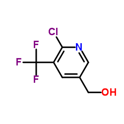 (6-氯-5-(三氟甲基)吡啶-3-基)甲醇结构式