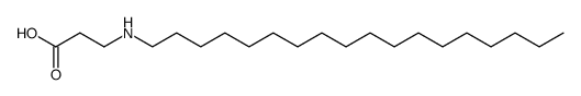 acide (n-octadecylamino)-3 propanoique结构式