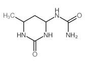 Urea,N-(hexahydro-6-methyl-2-oxo-4-pyrimidinyl)- Structure