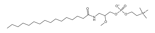 (+/-)-3-hexadecanamido-2-methoxypropan-1-ol phosphocholine结构式